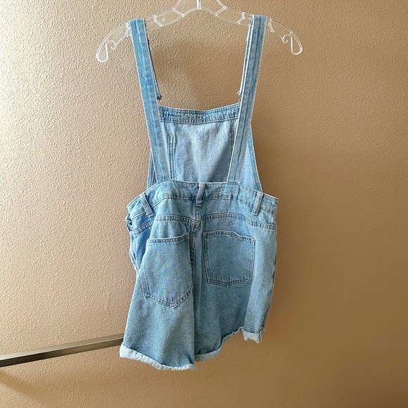 EUC Denim Romper Overalls - Picture 2 of 5